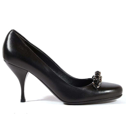 Prada shoes Black Pumps for women (PRW43)