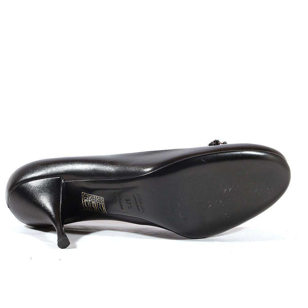 Prada shoes Black Pumps for women (PRW43)