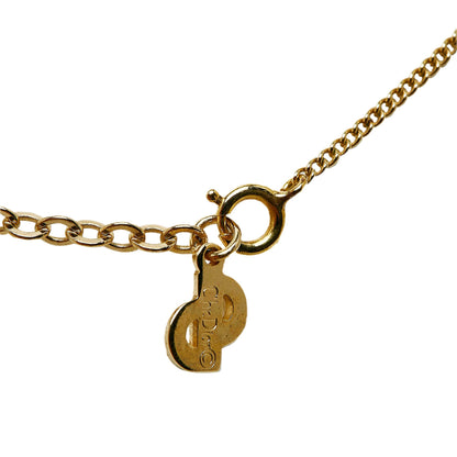 DIOR Gold-Tone Pendant Necklace Costume Necklace