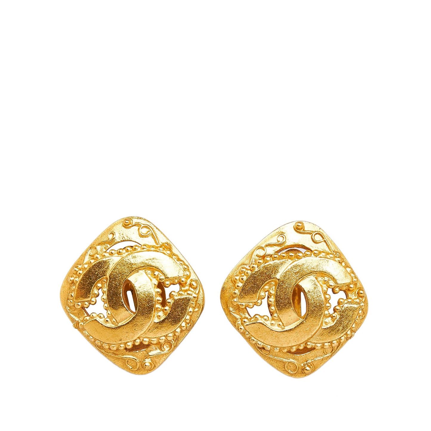 CHANEL CC Clip-on Earrings Costume Earrings