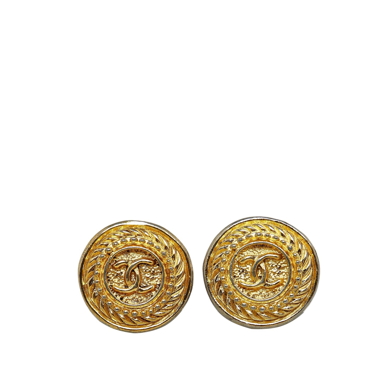 CHANEL CC Clip-on Earrings Costume Earrings