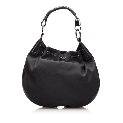 Gucci Nylon Drawstring Hobo Bag