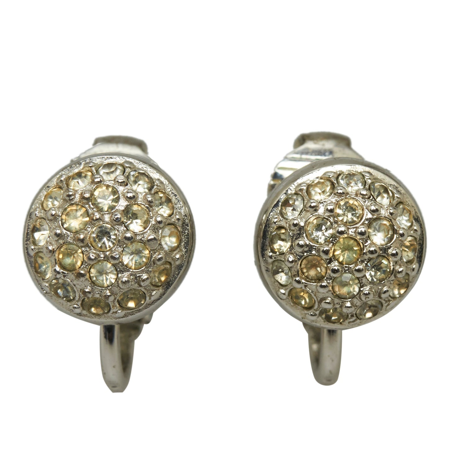 DIOR Rhinestone Clip-On Earrings Costume Earrings