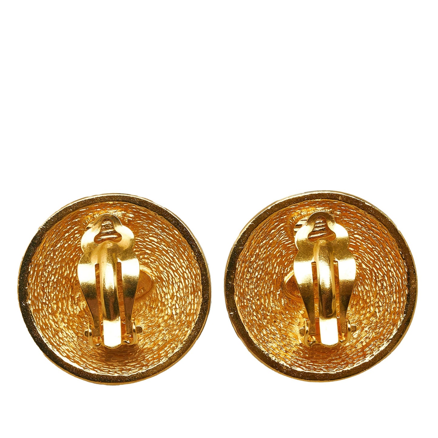 CHANEL CC Clip On Earrings Costume Earrings