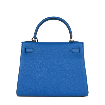 Hermes Kelly Retourne 28 Togo Bleu France Gold Hardware