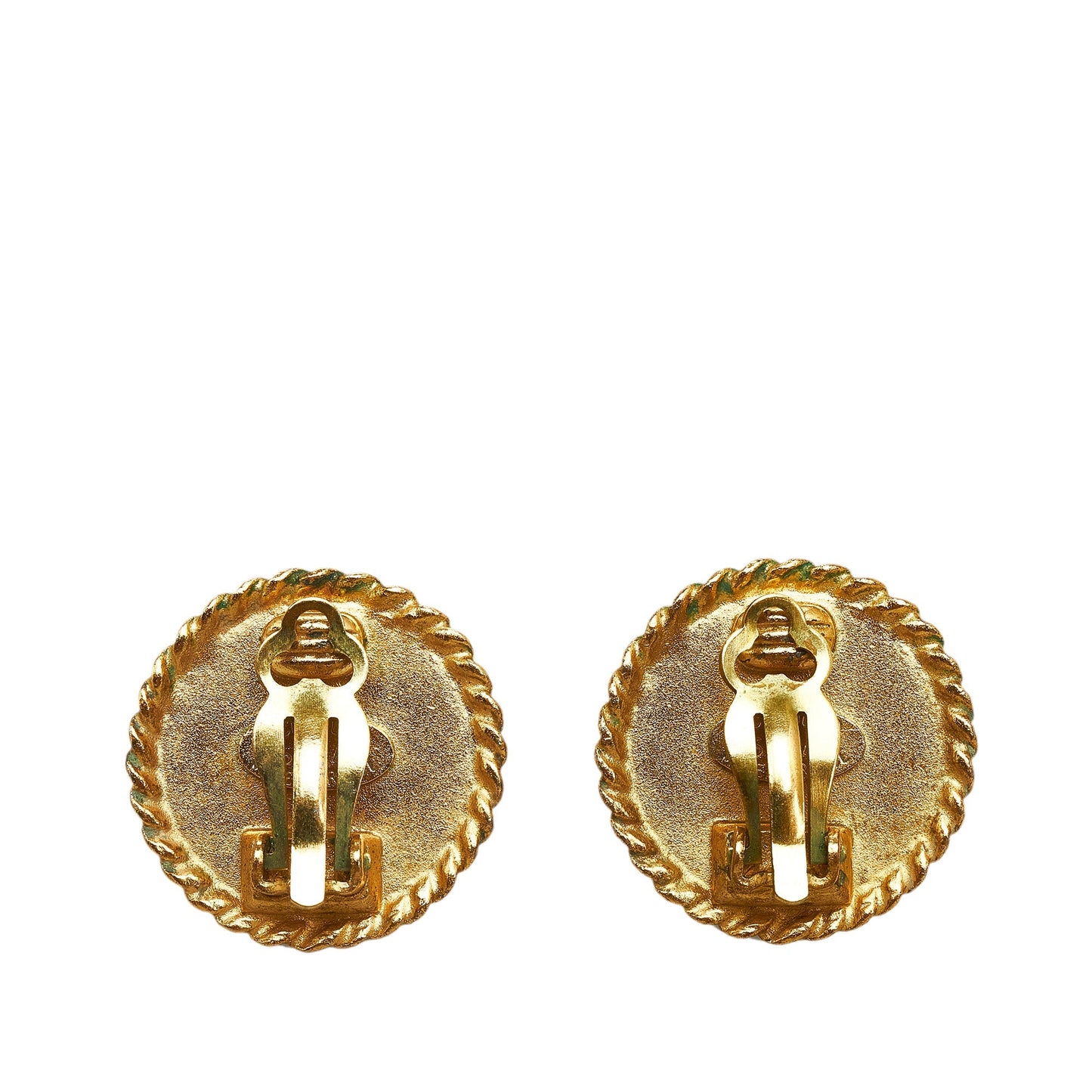 CHANEL CC Clip On Earrings Costume Earrings