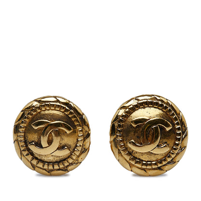 CHANEL CC Clip-on Earrings Costume Earrings