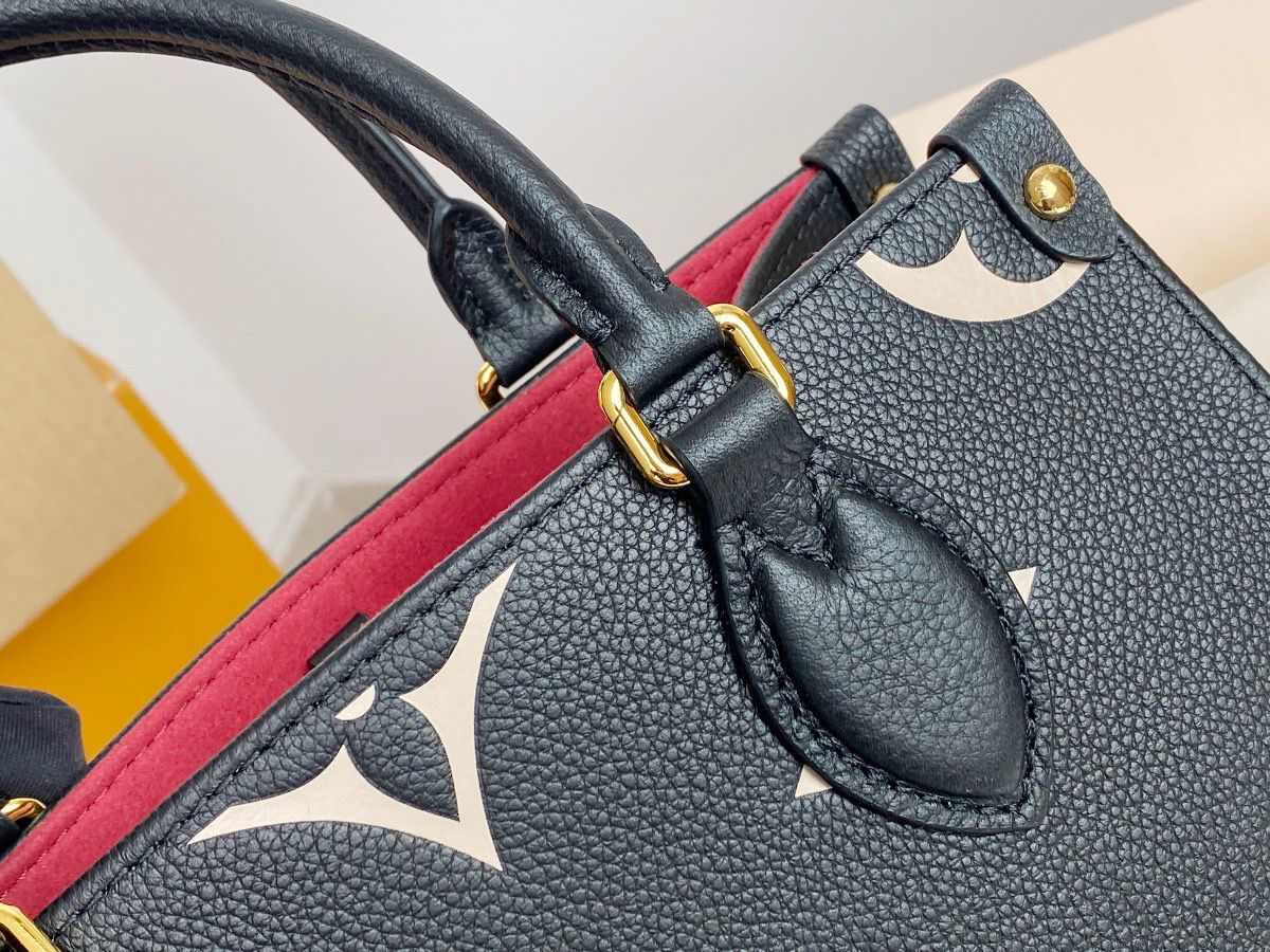 Louis Vuitton OnTheGo PM Tote Bag Monogram Empreinte Black/Beige  Handbags, Shoulder And Crossbody Bags