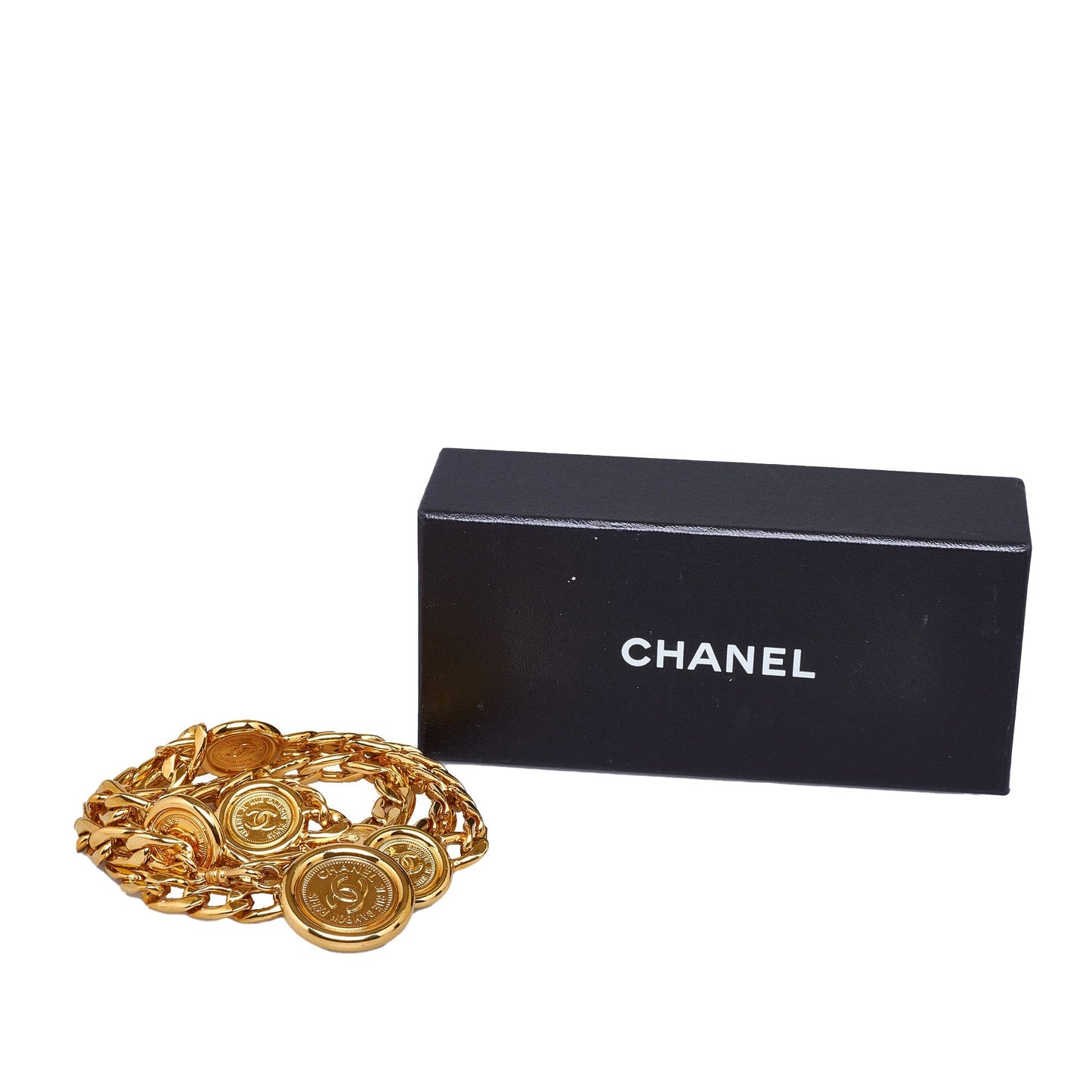 CHANEL CC Medallion Chain-Link Belt