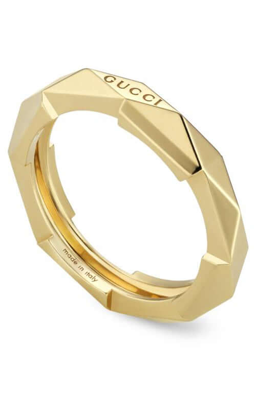 GUCCI Link to Love 18k Yellow Gold Ring YBC662177001