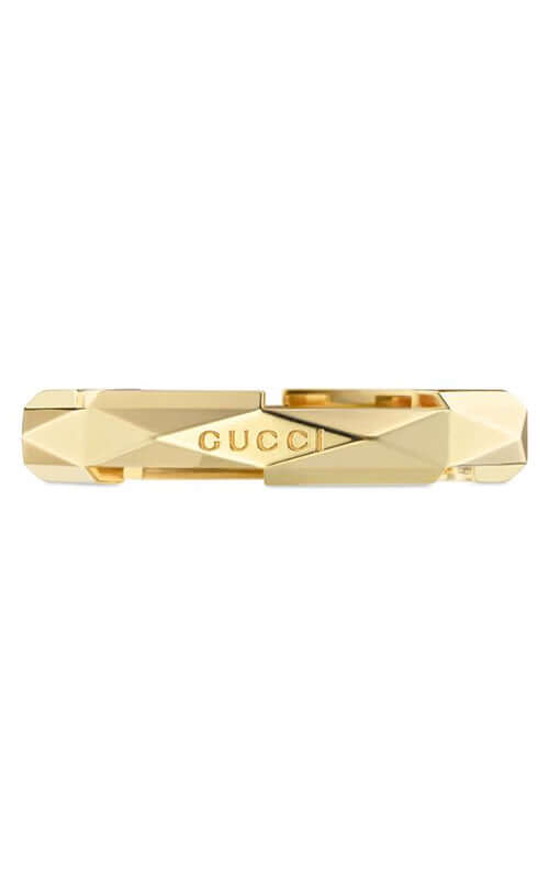 GUCCI Link to Love 18k Yellow Gold Ring YBC662177001