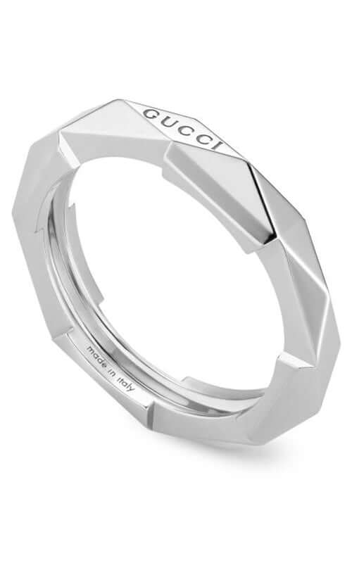 GUCCI Link to Love 18k White Gold Ring YBC662177002