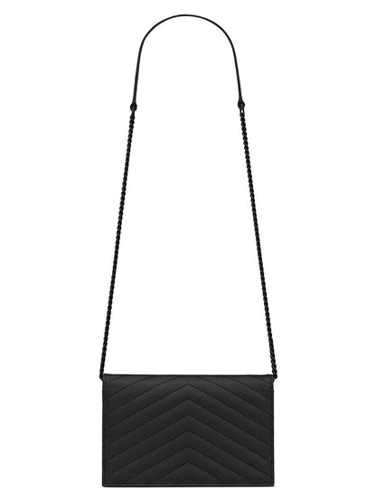 Yves Saint Laurent CASSANDRE MATELASSÉ ENVELOPE CHAIN WALLET