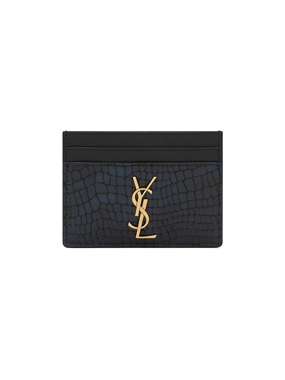 Yves Saint Laurent  LEATHER CASSANDRE CARD CASE