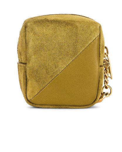 Yves Saint Laurent JAMIE CUBE CHARM IN SUEDE AND LAMBSKIN