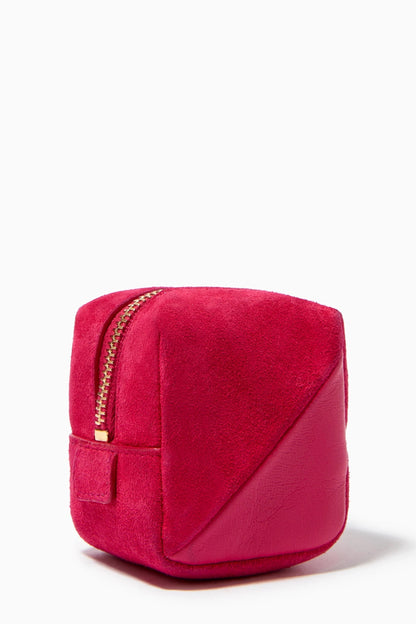 Yves Saint Laurent JAMIE CUBE CHARM IN SUEDE AND LAMBSKIN