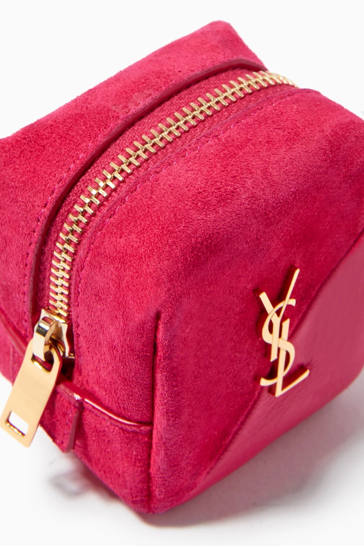 Yves Saint Laurent JAMIE CUBE CHARM IN SUEDE AND LAMBSKIN