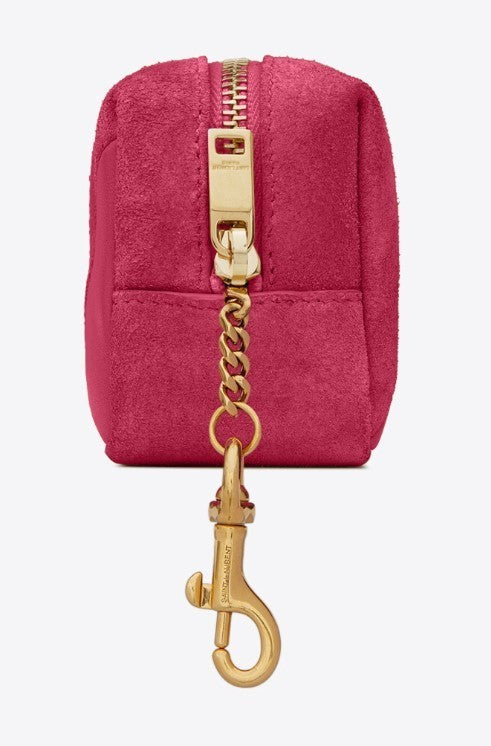 Yves Saint Laurent JAMIE CUBE CHARM IN SUEDE AND LAMBSKIN