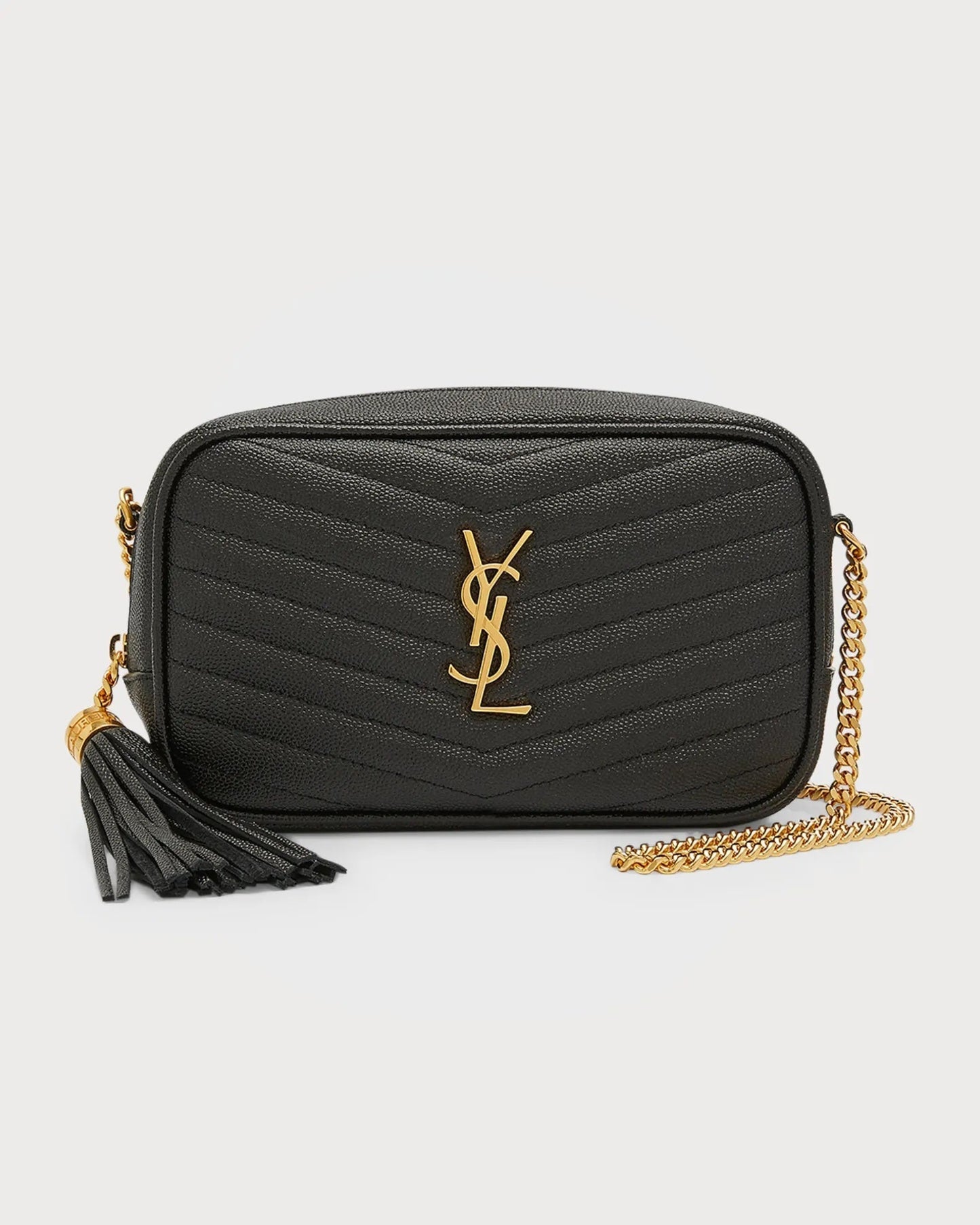 Yves Saint Laurent LOU MINI GRAIN DE POUDRE CAMERA CROSSBODY BAG