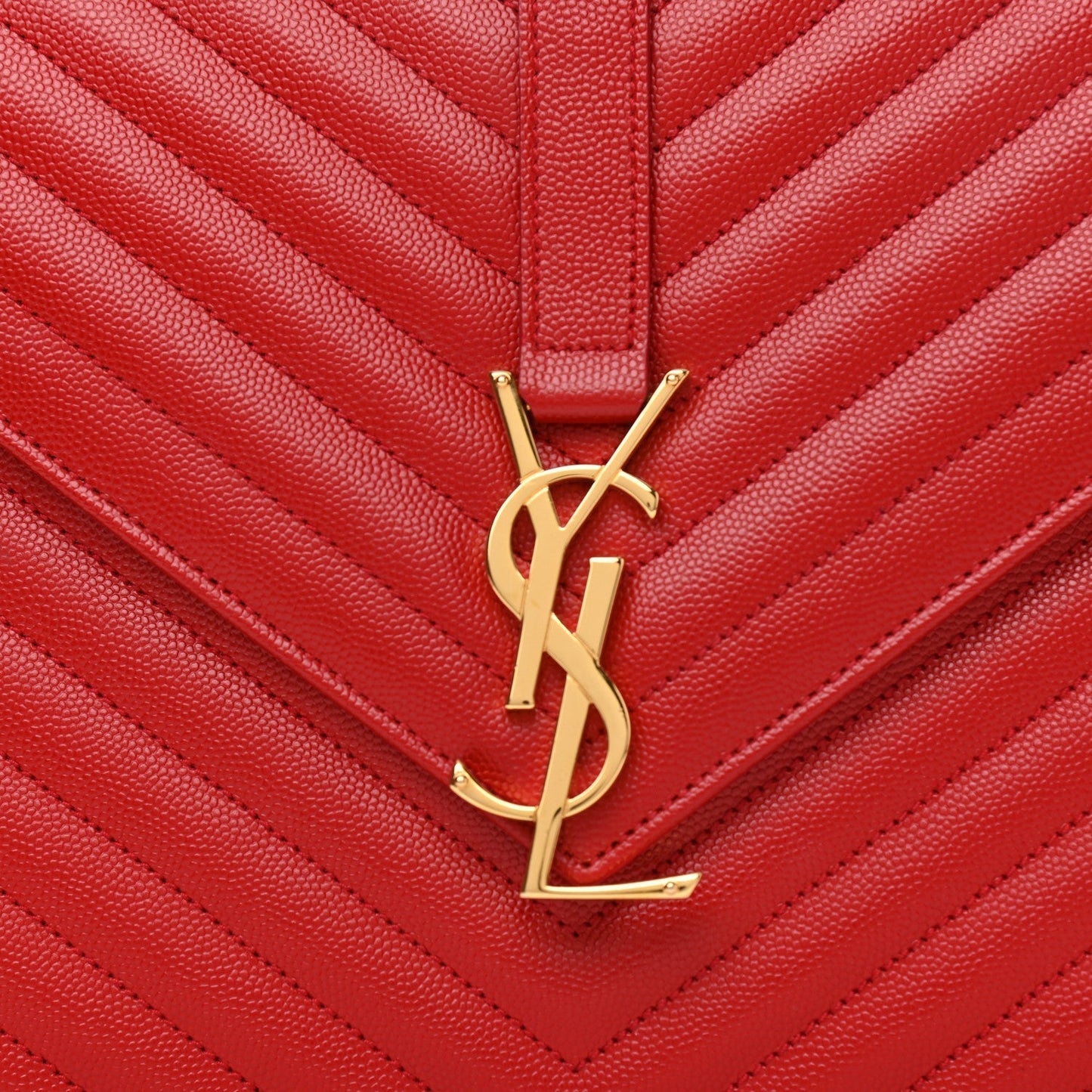 Yves Saint Laurent CHEVRON MATELASSE MONOGRAM LARGE SATCHEL Bag