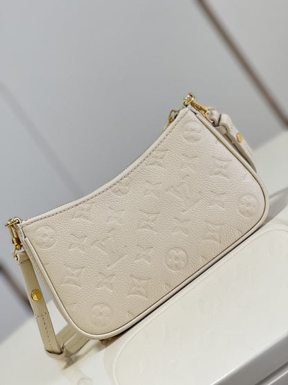 Louis Vuitton Easy Pouch On Strap Monogram Empreinte Crème White For Spring,  Handbags, Shoulder Bags