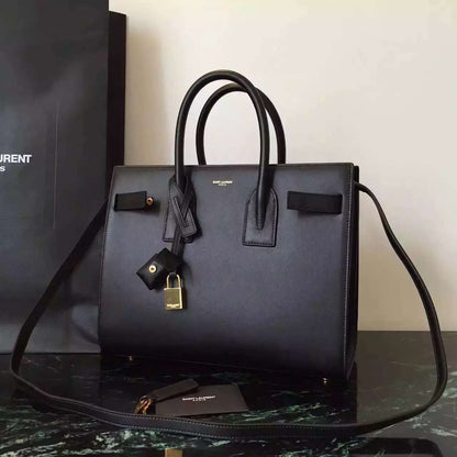 Yves Saint Laurent Small Sac De Jour Bag In Black Leather