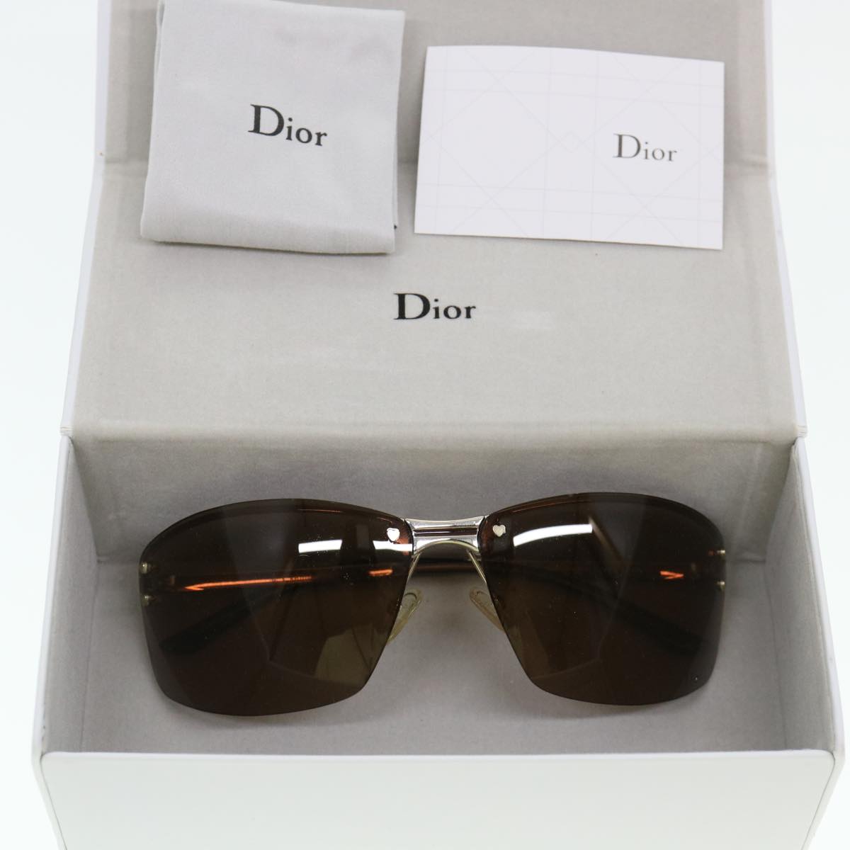 CHRISTIAN DIOR Sunglasses Brown  am4062