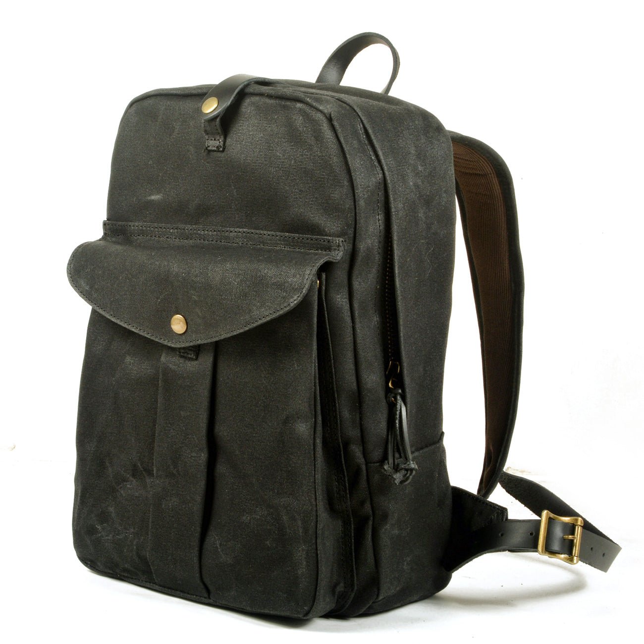 American Retro Oil Wax Canvas Backpack - BagsAttra