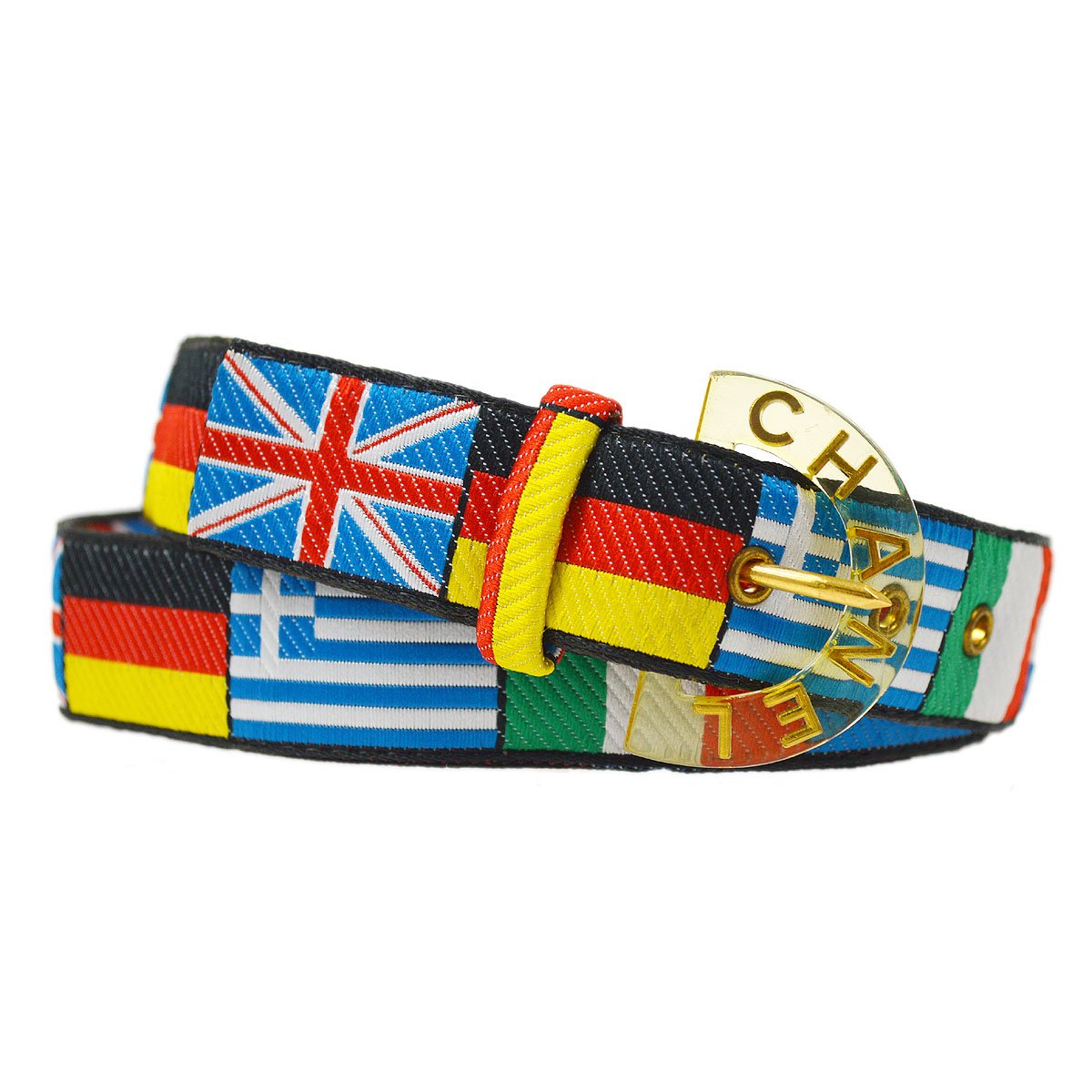 CHANEL 1995 Cruise National Flag Belt #70 ao31715