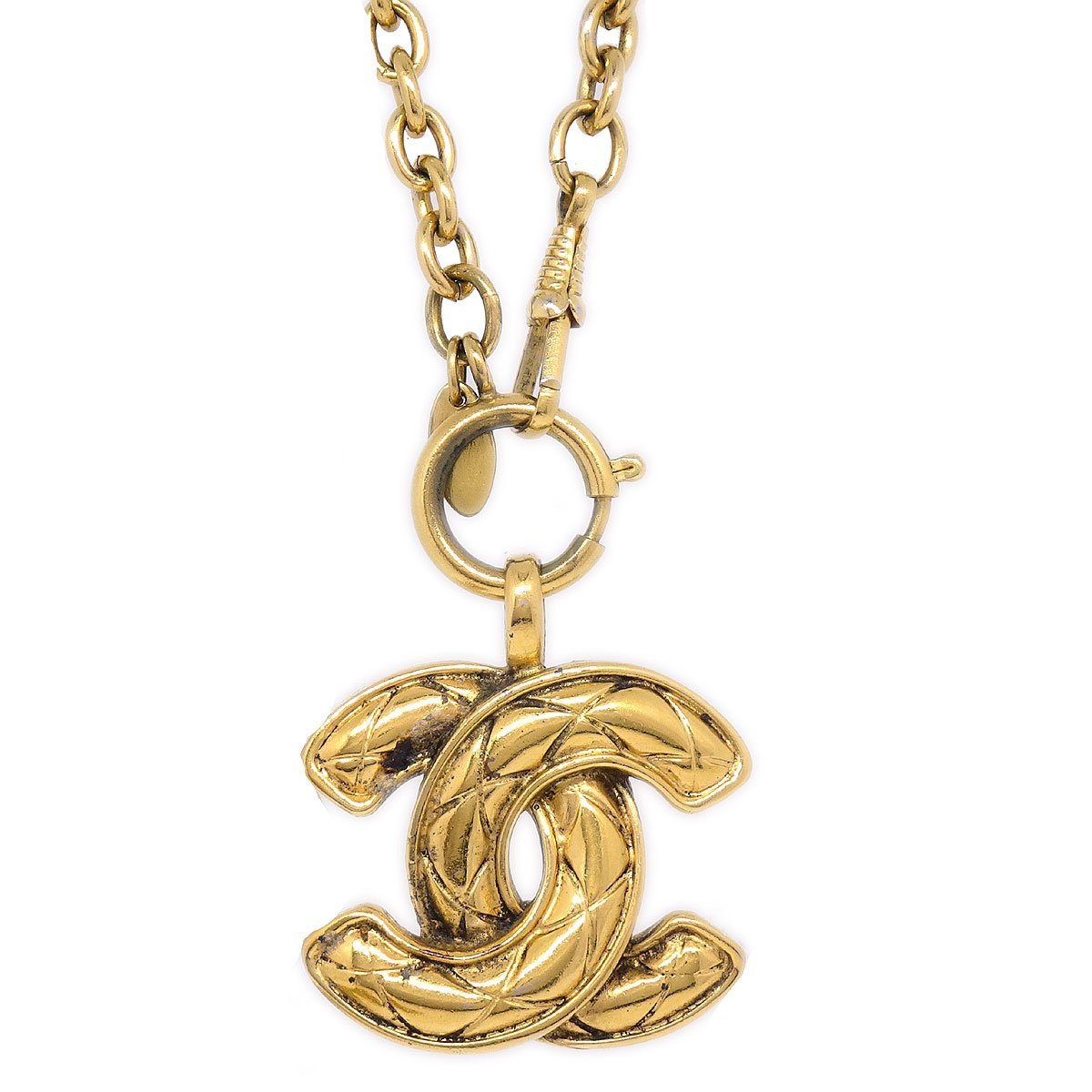 CHANEL Quilted CC Chain Necklace 3856 ao31752