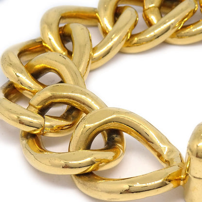 CHANEL 1996 Turnlock Gold Chain Bracelet ao31975