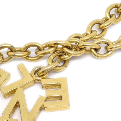 CHANEL★ Charm Gold Chain Pendant Necklace ao33312