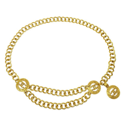 CHANEL 1994 Medallion Gold Chain Belt ao34554