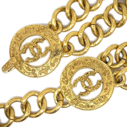 CHANEL 1994 Medallion Gold Chain Belt ao34554