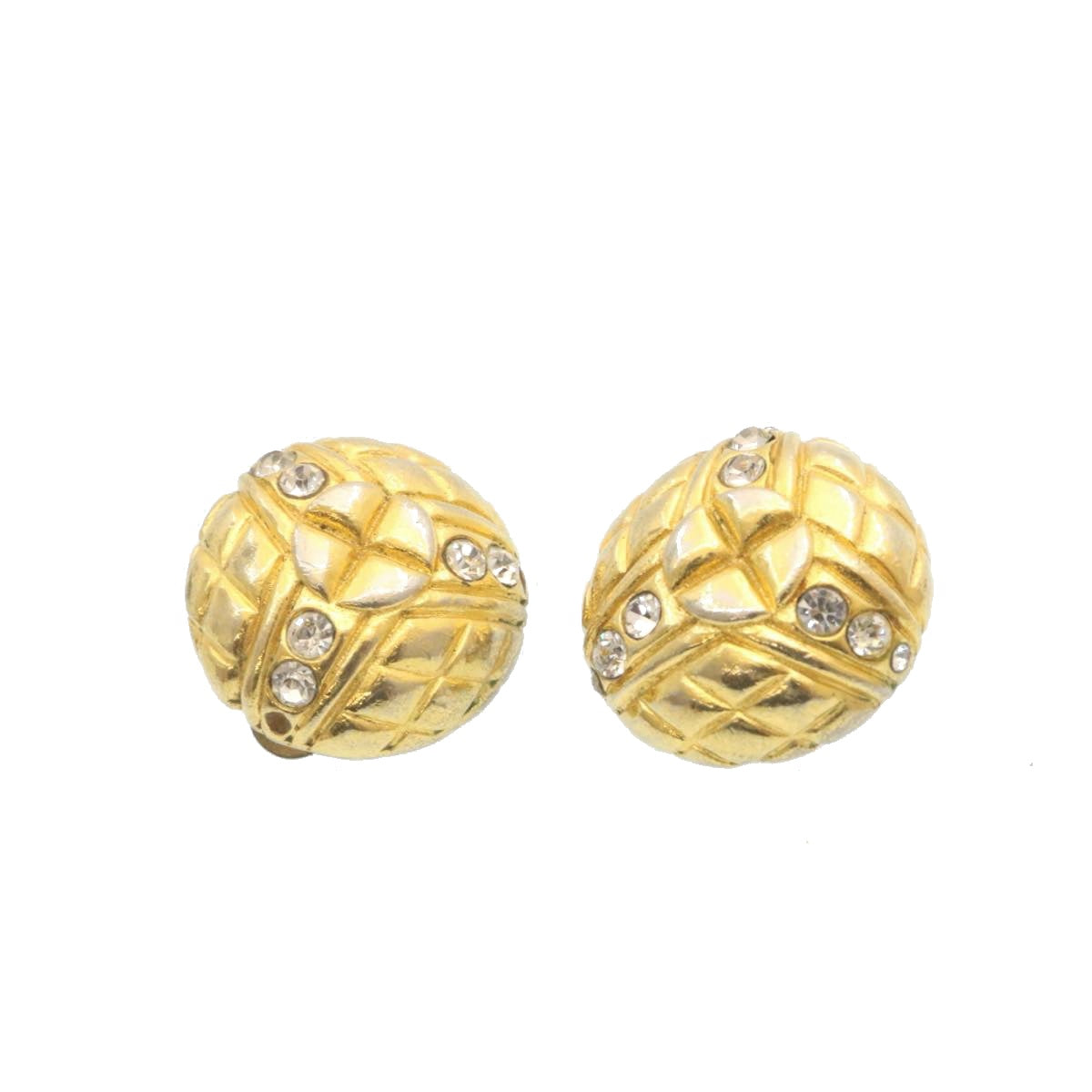 CHANEL Clip-on Earring Gold Tone CC   ar4785