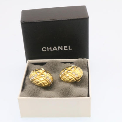 CHANEL Clip-on Earring Gold Tone CC   ar4785