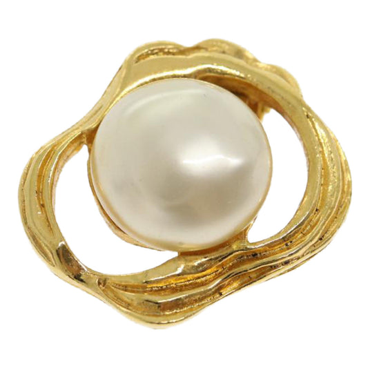 CHANEL Pearl Earring Gold CC   ar7353