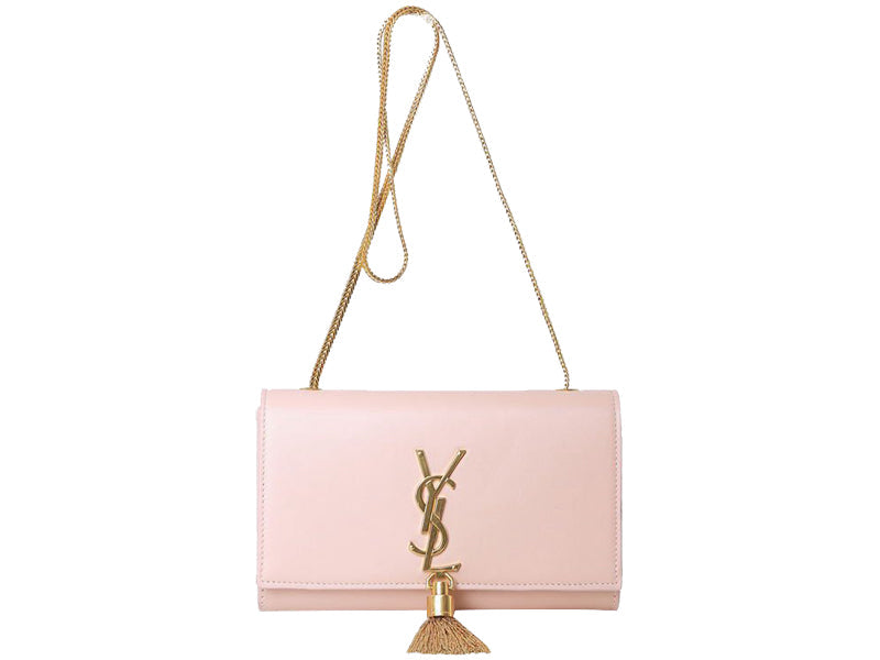 Yves Saint Laurent Small Monogramme Bag In Original Leather Light Pink