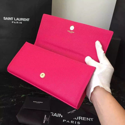 Yves Saint Laurent Rosy Classic Monogramme Clutch