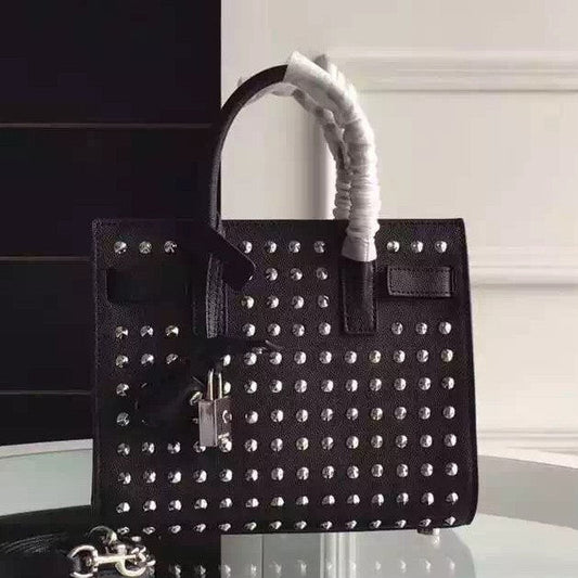 Yves Saint Laurent Nano Sac De Jour Bag With Metal Studs