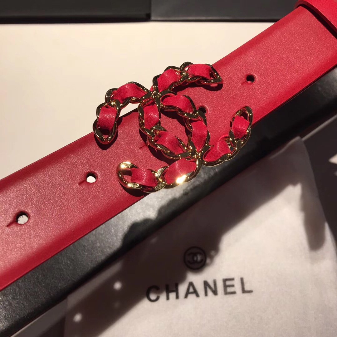 Leather Belt Chanel