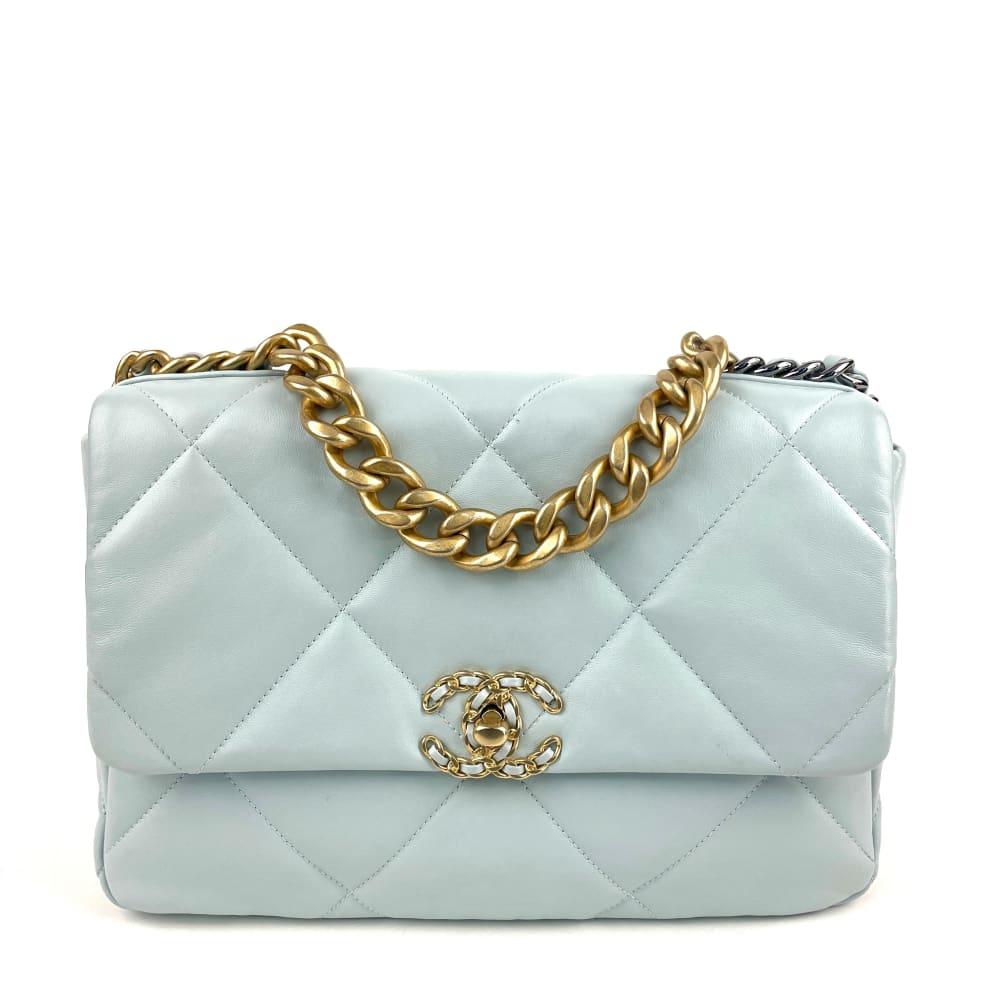 CHANEL 19 Flap Bag -Large Light Blue