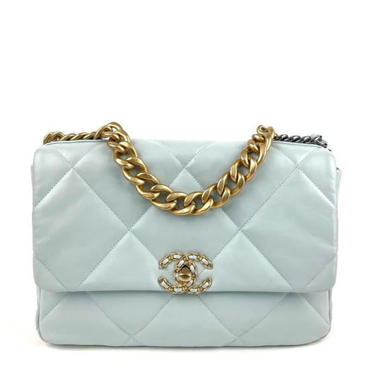 CHANEL 19 Flap Bag -Large Light Blue