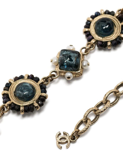 CHANEL Stone Embellished Baroque Bracelet