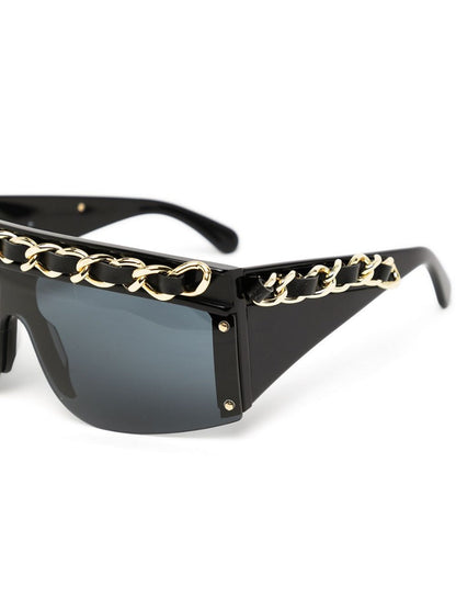 CHANEL Chain Embellished Sunglasses