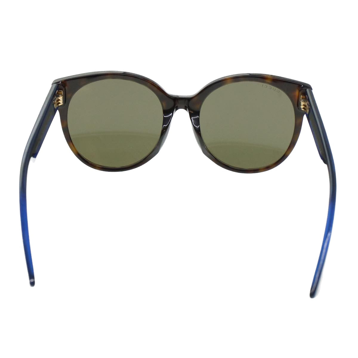 GUCCI Sherry Line Sunglasses Black Blue Red Auth cl605