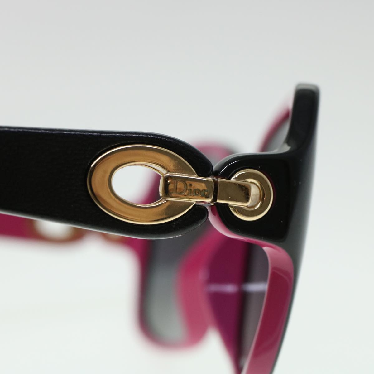 CHRISTIAN DIOR Sunglasses Black Pink  cl607