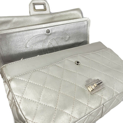 CHANEL - Metallic Calfskin Quilted 2.55 Reissue 227 Double Flap - Shoulder Bag