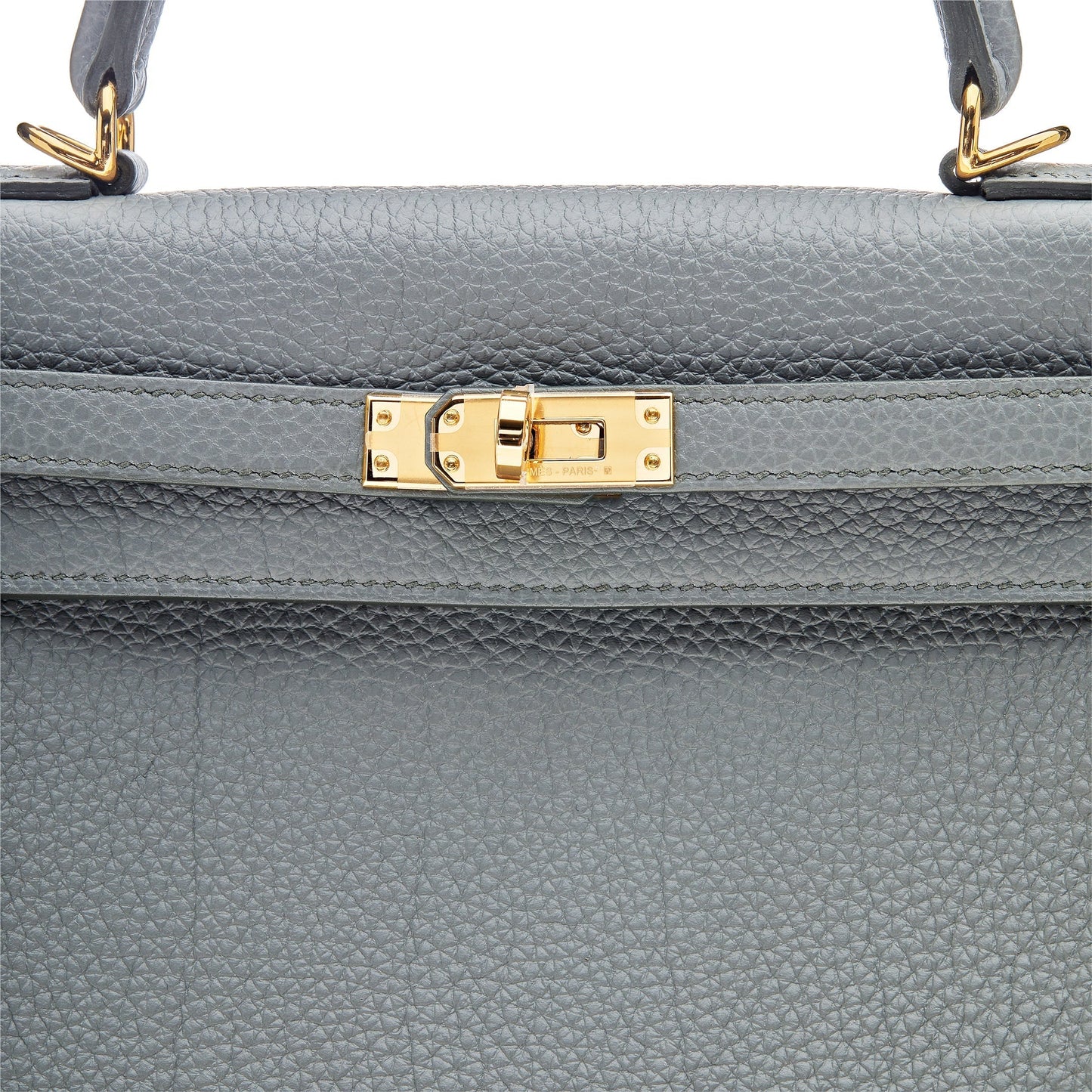 Hermes Kelly Retourne 25 Veau Togo 63 Vert Amande Gold Hardware