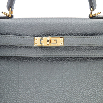 Hermes Kelly Retourne 25 Veau Togo 63 Vert Amande Gold Hardware